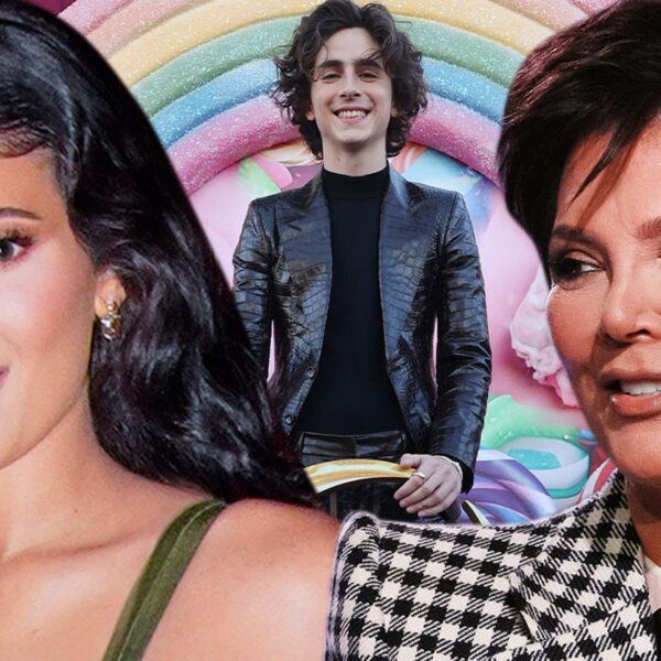 Kylie Jenner Helps BF Timothée Chalamet at ‘Wonka’ L.A. Premiere, Sneaks In