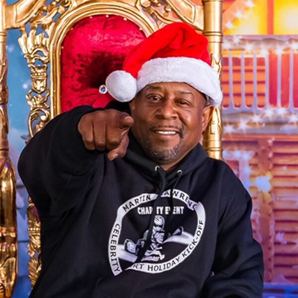 Martin Lawrence Performs Santa For Foster Children, Presents and Go-Kart Races