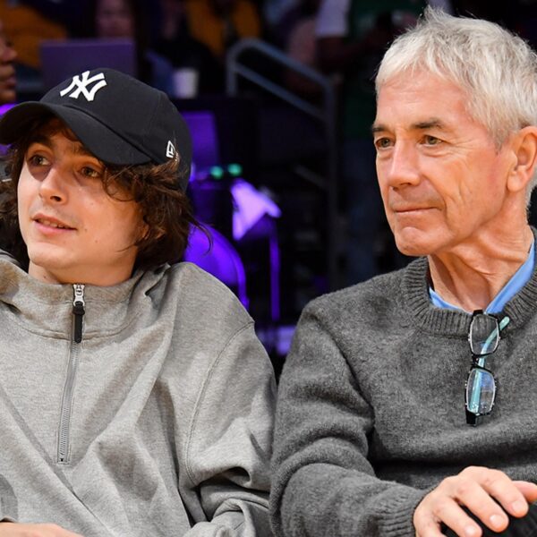 Timothée Chalamet Attends Lakers Sport With His Dad, Kylie Jenner MIA