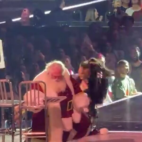 Santa Will get Lap Dance at Madonna Present, Falls Off Chair