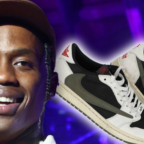 Travis Scott’s Customized Air Jordan Sneakers From Rolling Loud Set Hit Public…