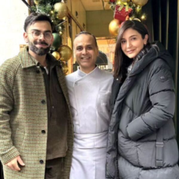 [Picture] Chef Surender Mohan hosts Virat Kohli and Anushka Sharma