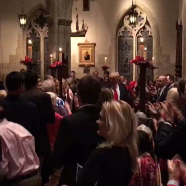 Christmas Eve Flashback: DONALD TRUMP WILDLY CHEERED at Christmas Eve Church Service…