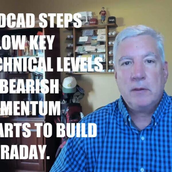 USDCAD steps under key ranges, bearish momentum builds intraday.