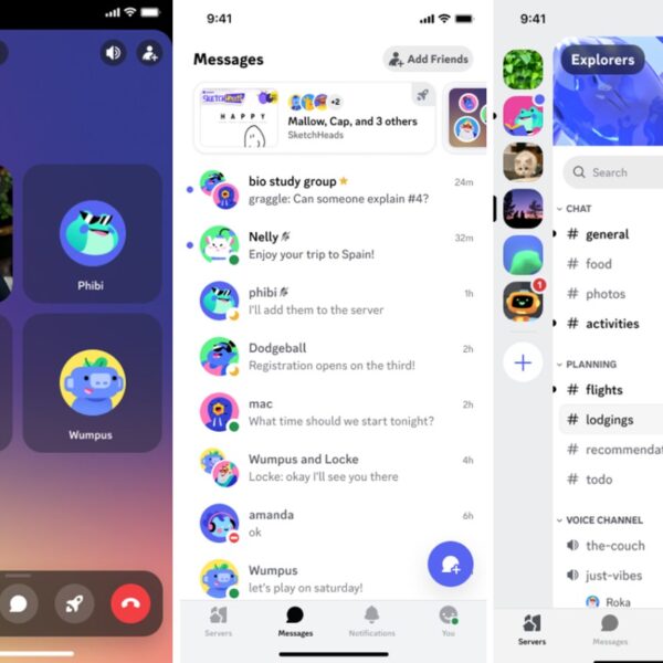 Discord reimagines its cellular app to showcase its greatest social options
