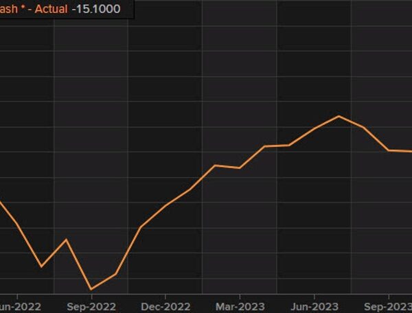 Eurozone December shopper confidence flash -15.1 versus -16.4 anticipated