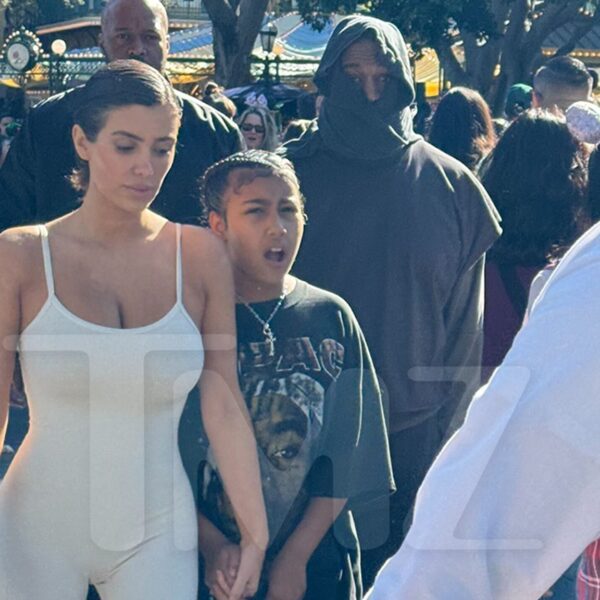 Kanye West Hits Up Disneyland With Spouse Bianca Censori, Daughter North West