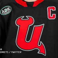 Utica Comets Carry Again Satan-U Brand for New Alternate Jersey – SportsLogos.Web…