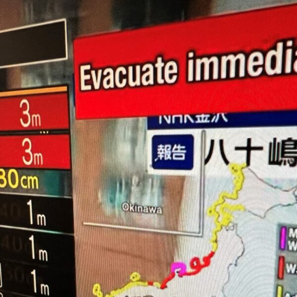 Huge earthquake jolts Japan, residents evacuate coast