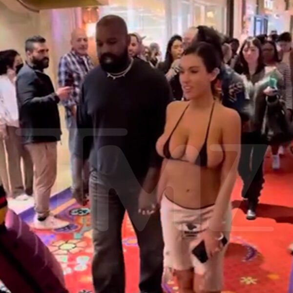 Kanye’s Spouse Bianca’s Breasts On Show in Bikini for Vegas Birthday Journey