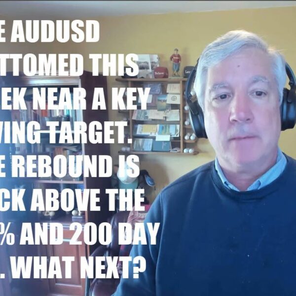 The AUDUSD bottomed this week close to a key goal.The rebound is…