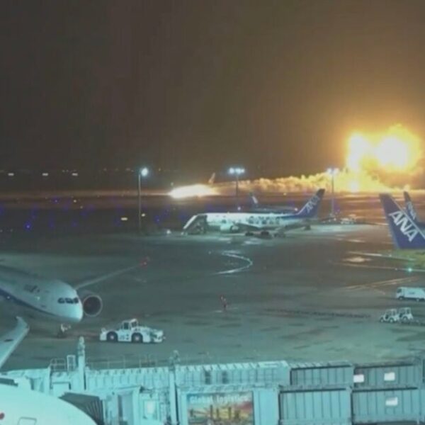 VIDEO: Japan Airways Airplane Crash Lands, Bursts into Flames at Tokyo’s Haneda…