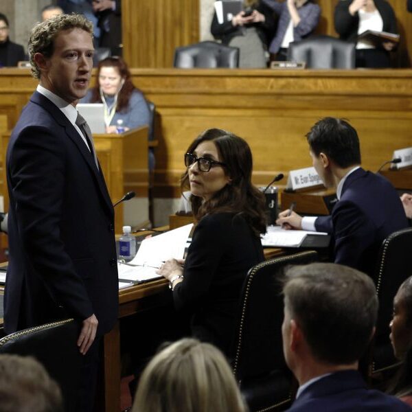 Meta CEO Mark Zuckerberg apologizes about baby security at Senate listening to
