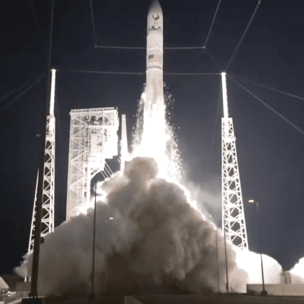 Astrobotic lander on its strategy to the moon with ULA’s historic flight