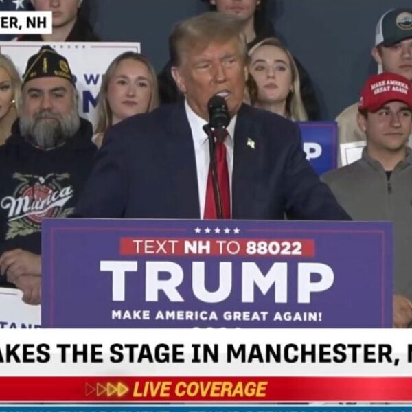 President Trump Speaks to Packed Home in Manchester, New Hampshire: “We are…