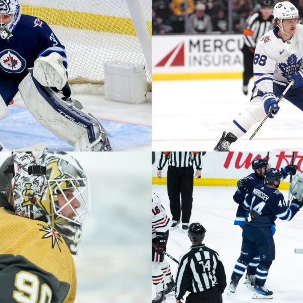 Maple Leafs have sudden drawback; Winnipeg surprises everybody; Hockey gamers & psychologists?