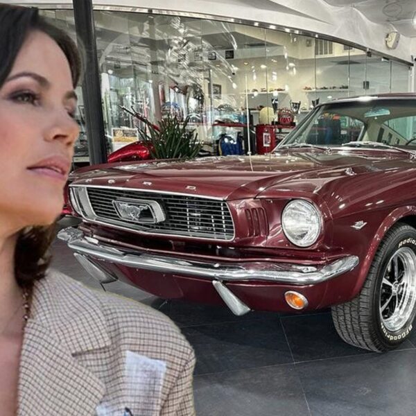 ‘RHOM’ Star Julia Lemigova Promoting 1966 Ford Mustang Fastback