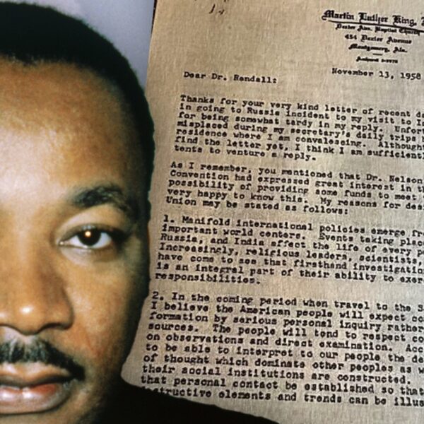 Martin Luther King Jr. Letter Up for Sale, Outlines Soviet Union Journey…