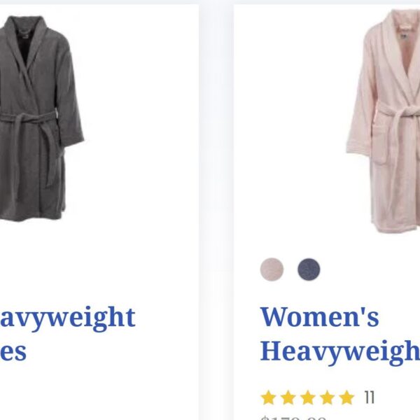 For Valentine’s Day: “The Heavyweight Champion Of ALL Robes” And Extra Bathrobes…