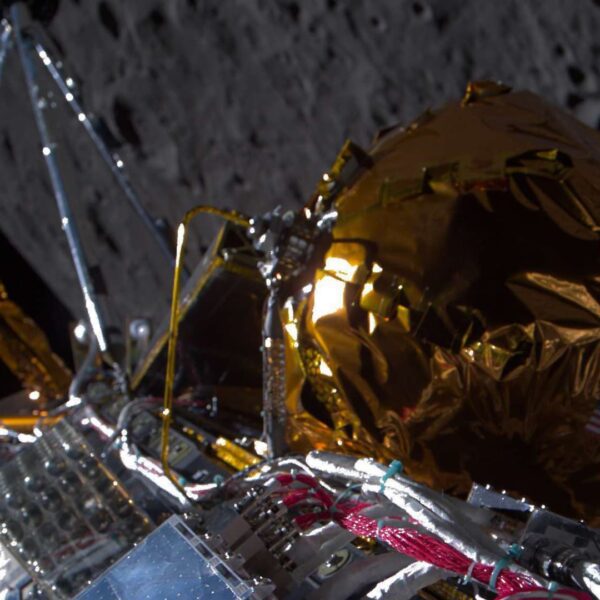Moon lander tipped sideways on lunar floor however ‘alive and nicely’