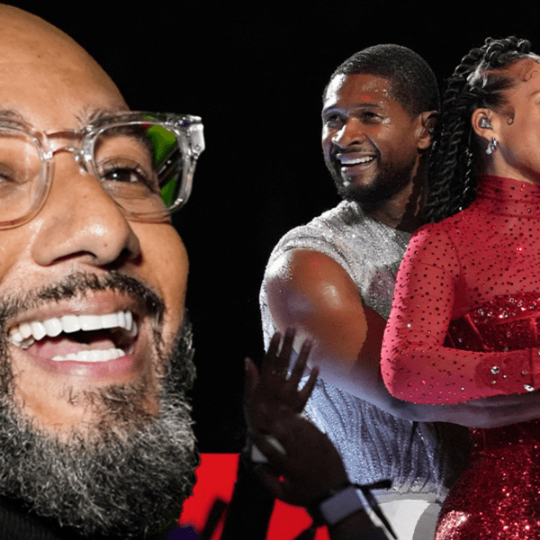 Swizz Beatz Reacts to Usher Hugging Spouse Alicia Keys from Behind