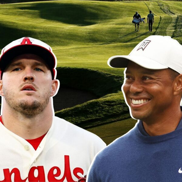 Mike Trout Tiger Woods: “Temps were low but excitement is high”
