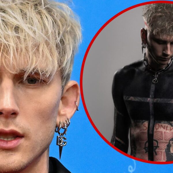 Machine Gun Kelly Debuts Higher Physique Blackout Tattoo For Non secular Functions