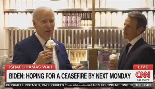 President Biden Enrages Critics by Holding Ice Cream Whereas Answering a Query…