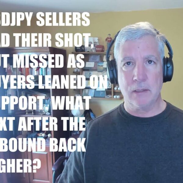 USDJPY sellers had their shot, however missed as consumers leaned on help.…
