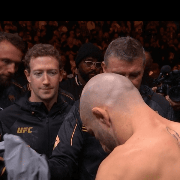 Mark Zuckerberg In Alex Volkanovski’s Nook At UFC 298, Share Pre-Combat Hug