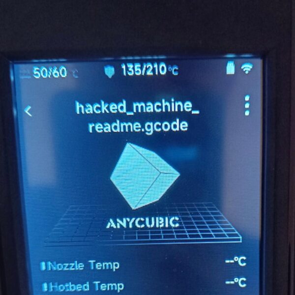 Anycubic customers say their 3D printers had been hacked to warn of…