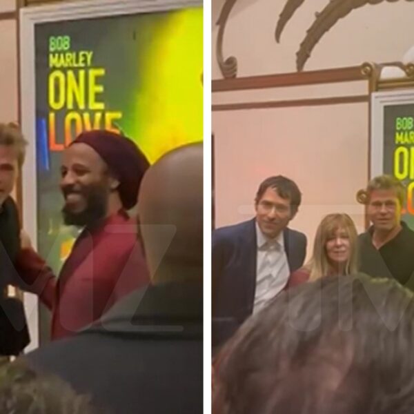Brad Pitt Attends Bob Marley ‘One Love’ Film Premiere in Los Angeles