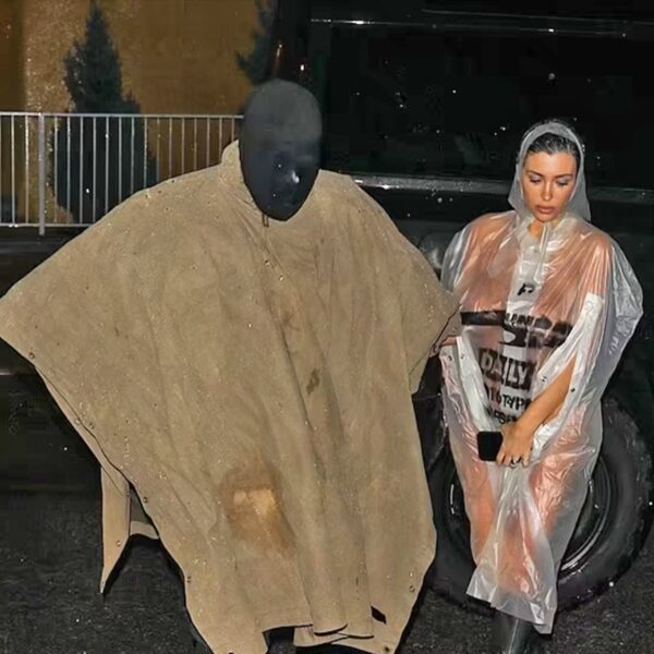 Bianca Censori Goes Bare Below Sheer Raincoat For Outing with Kanye West