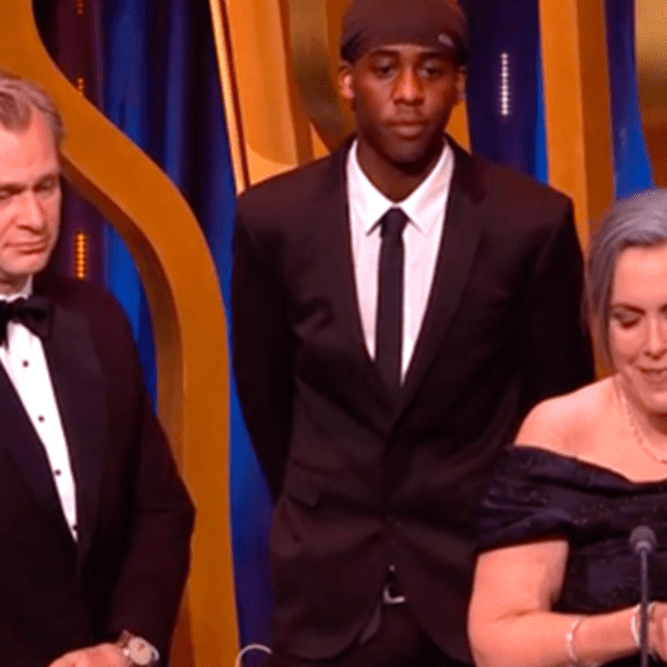 BAFTAs Prankster Crashes ‘Oppenheimer’ Win, Stands Onstage with Crew