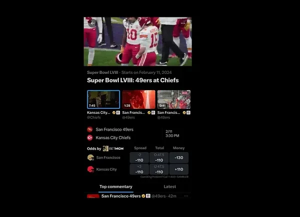 X Begins Displaying Sports activities Playing Odds In-Stream, Powered by BetMGM