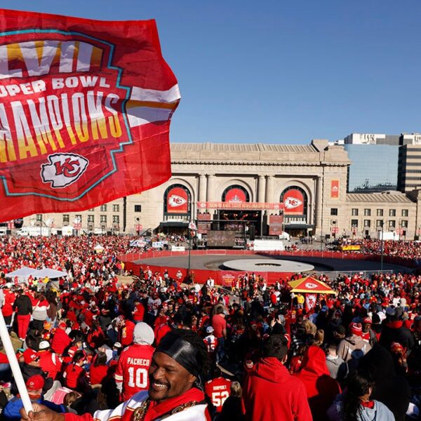 A number of folks shot close to Chiefs’ Tremendous Bowl victory rally…