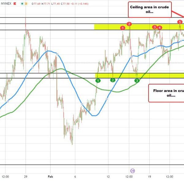 Crude oil futures settles at $77.58