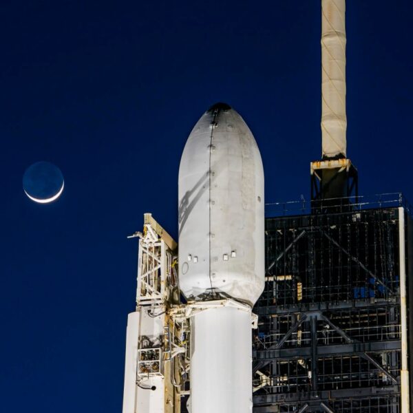Intuitive Machines lunar lander en path to the moon after SpaceX launch