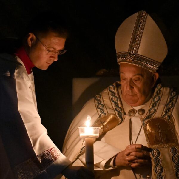 Pope troopers via Easter Vigil after lacking procession