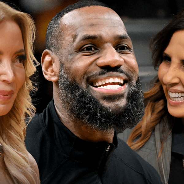 LeBron James Cozies Up with Jeanie Buss, Linda Rambis at Lakers Recreation
