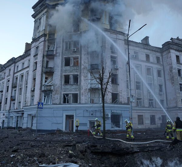 Russian Missile Assault on Kyiv Leaves 10 Injured