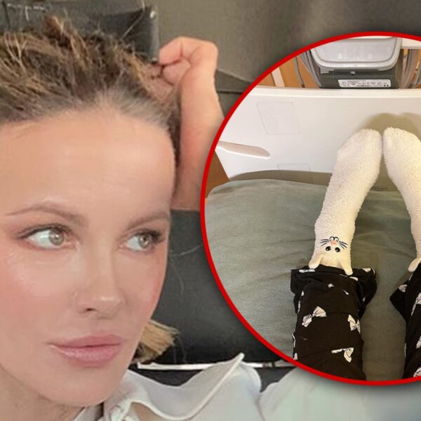 Kate Beckinsale Posts from Hospital Mattress on Easter Amid Thriller Sickness