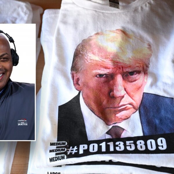 Charles Barkley rants about Black individuals sporting Donald Trump mugshot shirts once…