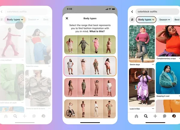 Pinterest Expands Physique Kind Search to Extra Customers and Verticals