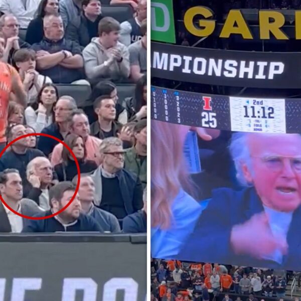 Larry David Appeared Completely Depressing Throughout UConn’s March Insanity Win