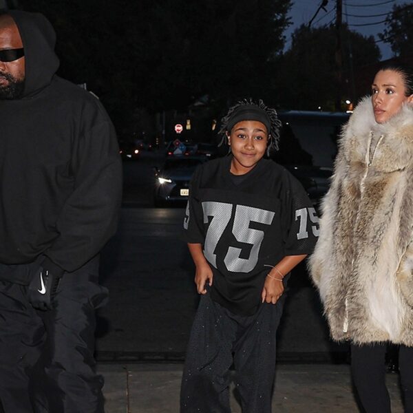 Bianca Censori Covers Up in Fur for Dinner with Kanye and North…