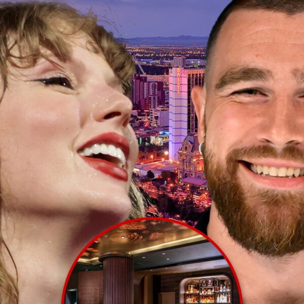Taylor Swift, Travis Kelce Hit Vegas Scorching Spot with Patrick, Brittany Mahomes
