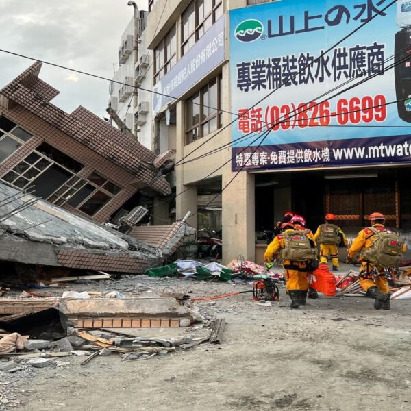 A robust earthquake rocks Taiwan, collapsing buildings and inflicting a tsunami