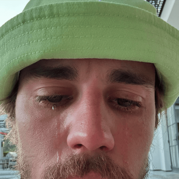 Justin Bieber Shares Photos of Himself Crying, Hailey Bieber Responds