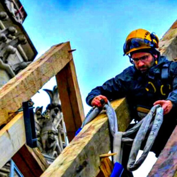 ‘Once in a Millennium Opportunity’: American Carpenter Helps Rebuild Paris Notre Dame…